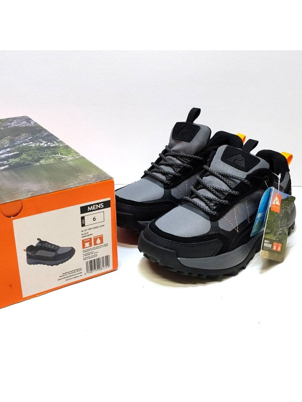 Ozark Trail Waterproof Hiking Shoes Rugged Sole Leather Upper Men US 6 MEX 24.5